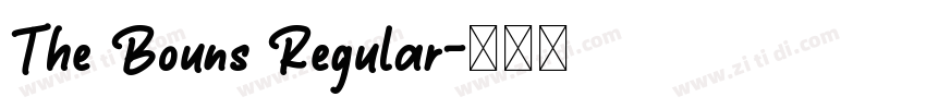 The Bouns Regular字体转换